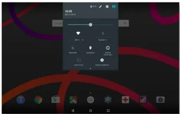 bq Aquaris M10 - Barre de notifications et d'alertes - 2