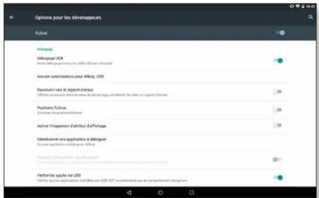 bq Aquaris M10 - } OPTIONS POUR LES DÉVELOPPEURS - 2