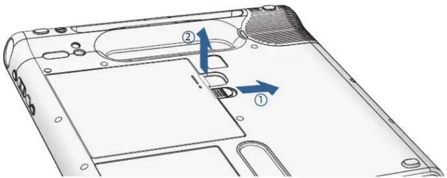 Motion Computing C5 - Pour 0ter la batterie : - 1