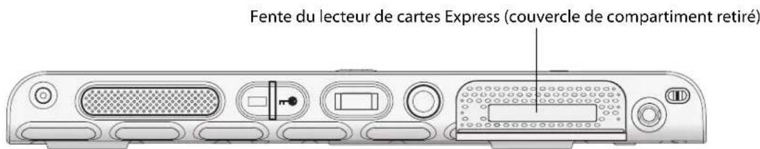 Motion Computing J3400 - Utiliser le lecteur de cartes express (en option) - 1