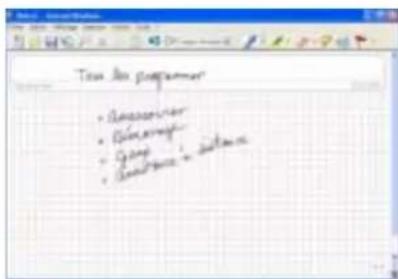 Motion Computing M1300 - "Envoi en tant que saisie manuscrite" (écriture et dessins) depuis le Panneau de saisie - 2