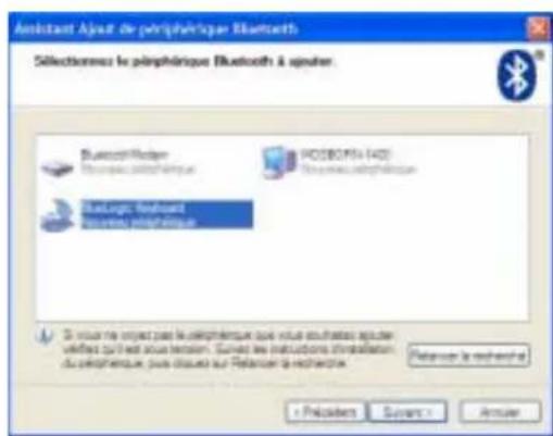 Motion Computing M1400 - Ajouter un périphérique Bluetooth - 2