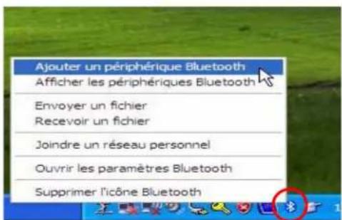 Motion Computing M1400 - Démarrez l'application Bluetooth - 1