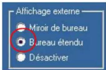Motion Computing M1400 - Configuration du bureau etendu - 2