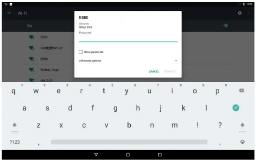 LENCO TDV1000 - Wählen Sie ein verfügbares Wi-Fi-Netzwerk für die Verbindung aus: - 1
