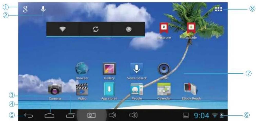 Proscan PLT7810KB - Home Screen - 1
