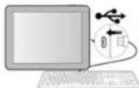 Proscan PLT8223K - Insertion de la carte micro SD (exclu): - 2