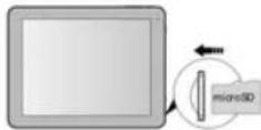 Proscan PLT8223K - Insertion de la carte micro SD (exclu): - 3