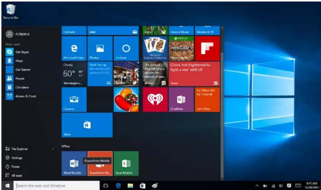 Proscan PLT8990K - Introduction du bureau - 1