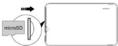 Proscan PLT9604 - Insertion de la carte micro SD (exclu): - 1
