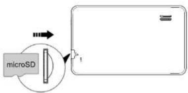 Proscan PLT9606G - Insertion de la carte micro SD (exclu): - 1