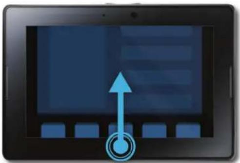 BLACKBERRY PlayBook Tablet v2.1 - Afficher l'écran d'accueil et réduire des applications - 1