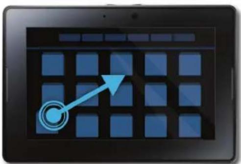 BLACKBERRY PlayBook Tablet v2.1 - Déplacer des éléments - 1