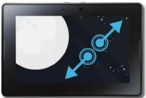 BLACKBERRY PlayBook Tablet v2.1 - Effectuer un zoom avant et un zoom arrière - 2