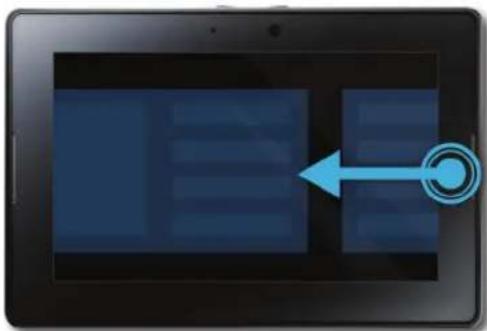 BLACKBERRY PlayBook Tablet v2.1 - Passer d'une application à une autre - 1