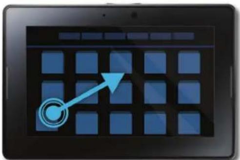 BLACKBERRY PlayBook Tablet v2.0 - Déplacer des éléments - 1