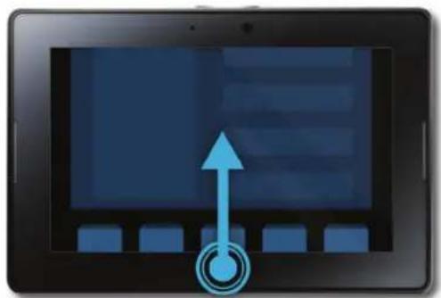 BLACKBERRY PlayBook Tablet v2.0 - Afficher I'écran d'accueil et réduire des applications - 1