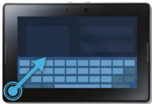 BLACKBERRY PlayBook Tablet v2.0 - Afficher le clavier - 1