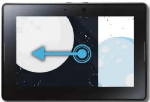 BLACKBERRY PlayBook Tablet v2.0 - Utilisation de l'écran tactile - 2