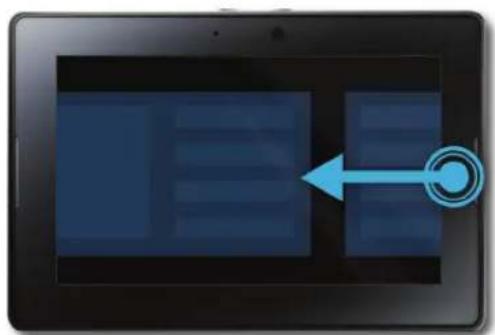 BLACKBERRY PlayBook Tablet v2.0 - Passer d'une application à une autre - 1