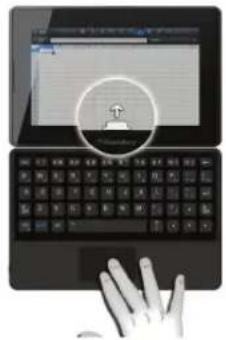 BLACKBERRY Mini Keyboard v1.0 - Ouvrir l'écran d'accueil pour changer d'application - 1