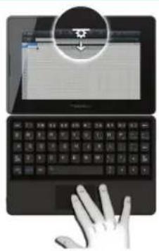 BLACKBERRY Mini Keyboard v1.0 - Afficher le menu ou les options - 1