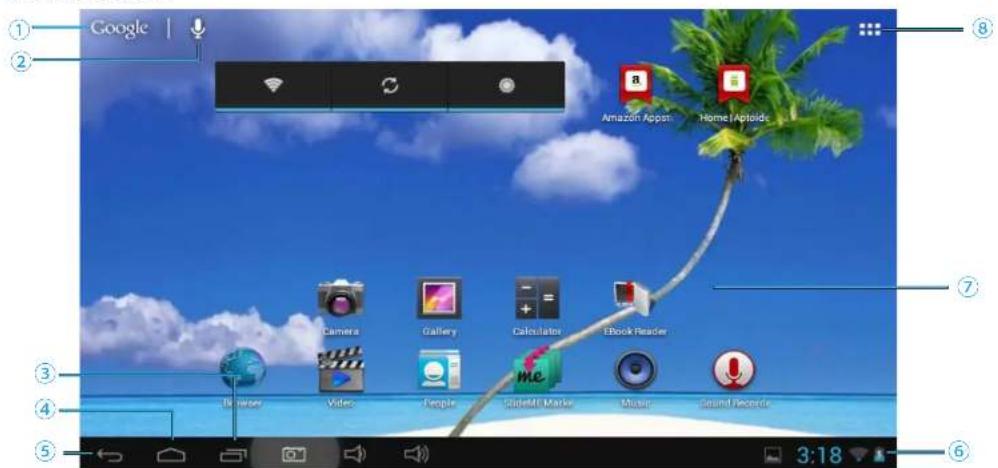 CURTIS Klü LT7035F - Écran d'accueil - 1