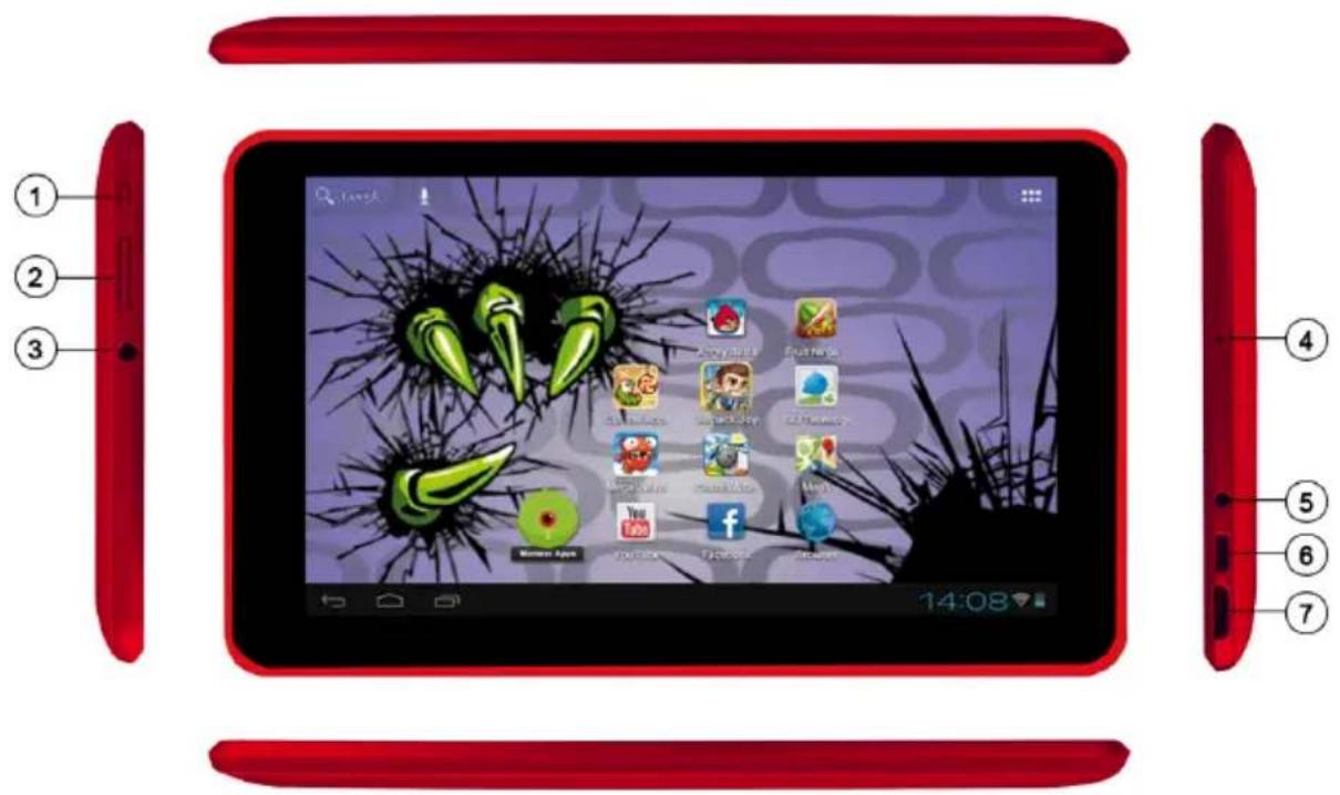 EASYPIX MonsterPad Red Ninja Dual Core - Aperçu de l'appareil - 1