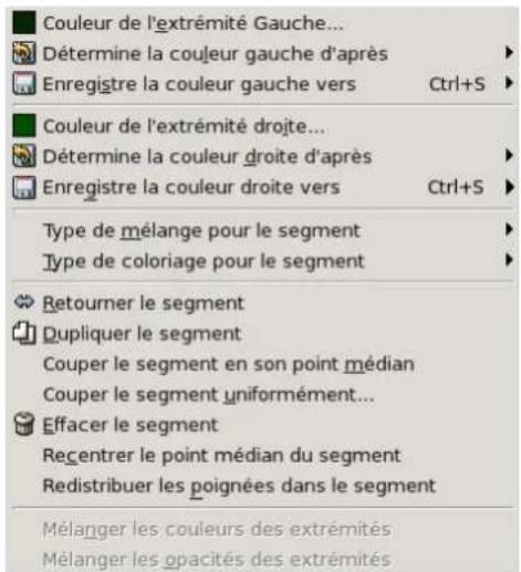 Gimp 2.4 - 13.3.4.3.3Lemenulocaldel'Editeurdedegradé - 1