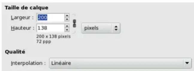Gimp 2.4 - Lafenetre Échelleet Tailleducalque - 1