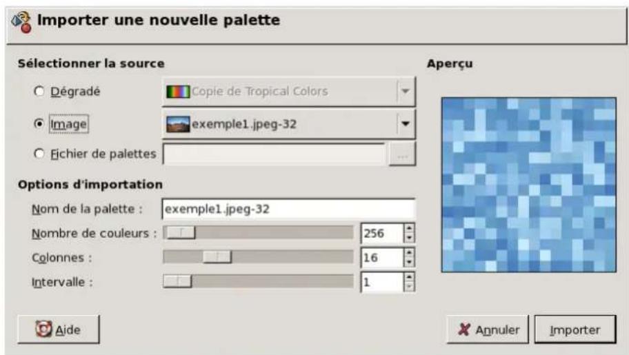 Gimp 2.4 - ImporterunePalette - 1