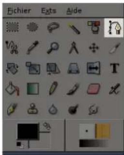 Gimp 2.4 - 12.6.1OutilChemins - 1