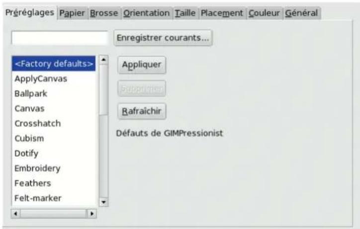Gimp 2.4 - Préroglages - 1