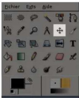 Gimp 2.4 - 12.4.2OutilDéplacement - 1