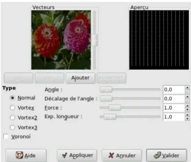 Gimp 2.4 - 15.11.6.2Réglagedesparamètres - 1