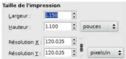 Gimp 2.4 - 14.9.15.2Tailled'impression - 1