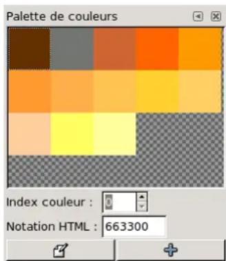 Gimp 2.4 - 7.12.1Palettedescouleurs - 1