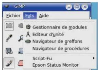 Gimp 2.4 - IntroductiOnaMenu "Exts" - 1
