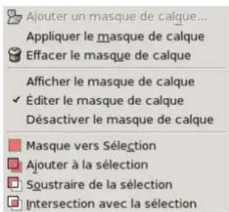 Gimp 2.4 - Lesous-menu "Masque" - 1