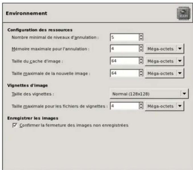 Gimp 2.4 - 13.5.2.16Environnement - 1