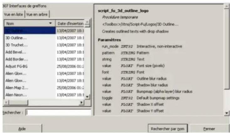 Gimp 2.4 - Descriptiondelafenêtreddialogue - 1