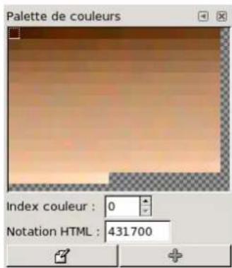 Gimp 2.4 - 13.2.4DialoguePalettedescoulleursindexées - 1