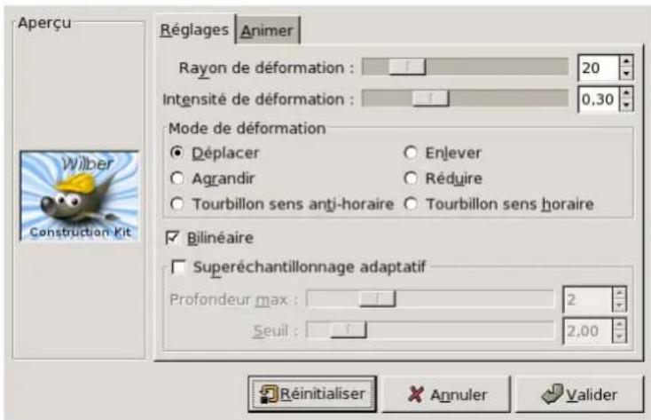 Gimp 2.4 - Réglages - 1