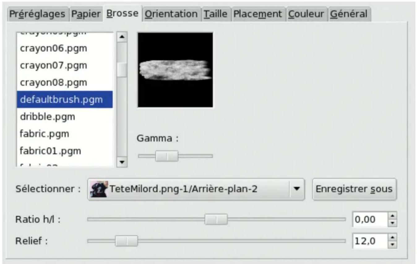 Gimp 2.4 - OngletBrosse - 1