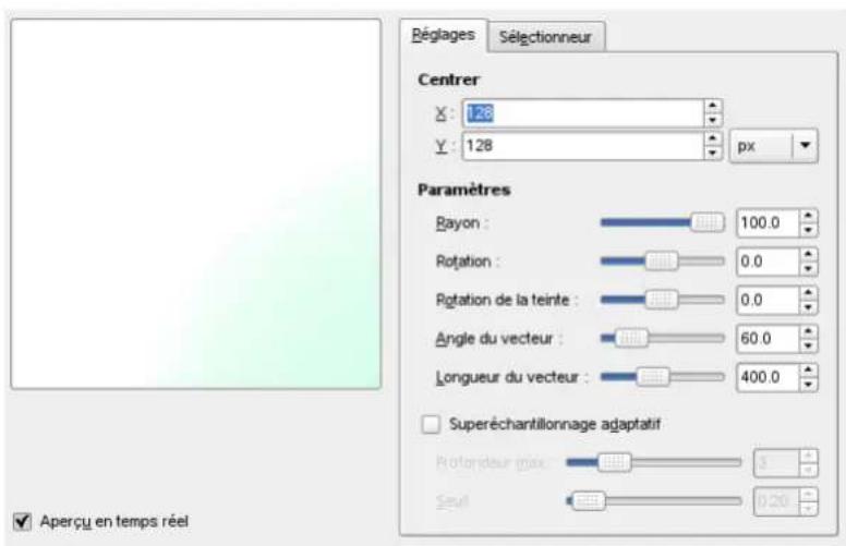 Gimp 2.4 - 15.9.3.3Réglages - 1