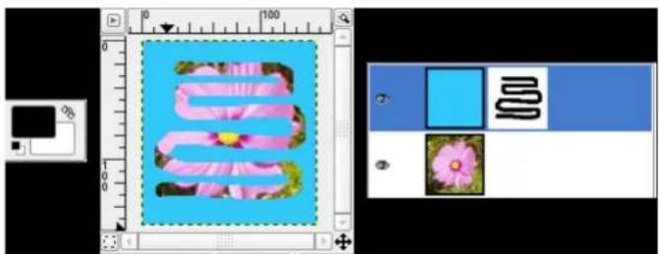 Gimp 2.4 - ExempledeMasquecalque - 2