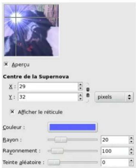 Gimp 2.4 - 15.9.6.2Réglagedesparamètres - 1