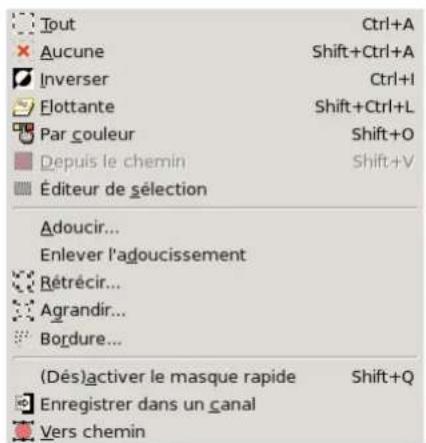 Gimp 2.4 - Sélection - 1