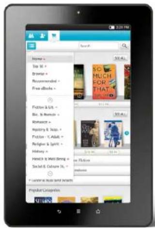 KOBO Vox eReader - Trouver des articles dans la boutique - 1