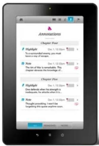 KOBO Vox eReader - Surligner du texte - 2